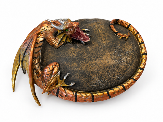 Single Dragon on Stone Figurine