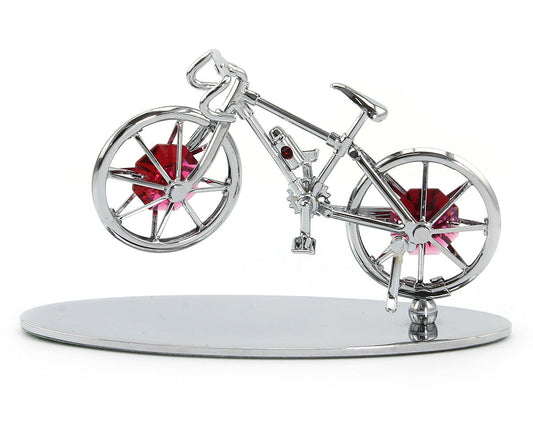 Crystocraft Bicycle Ornament with Bohemia Crystals