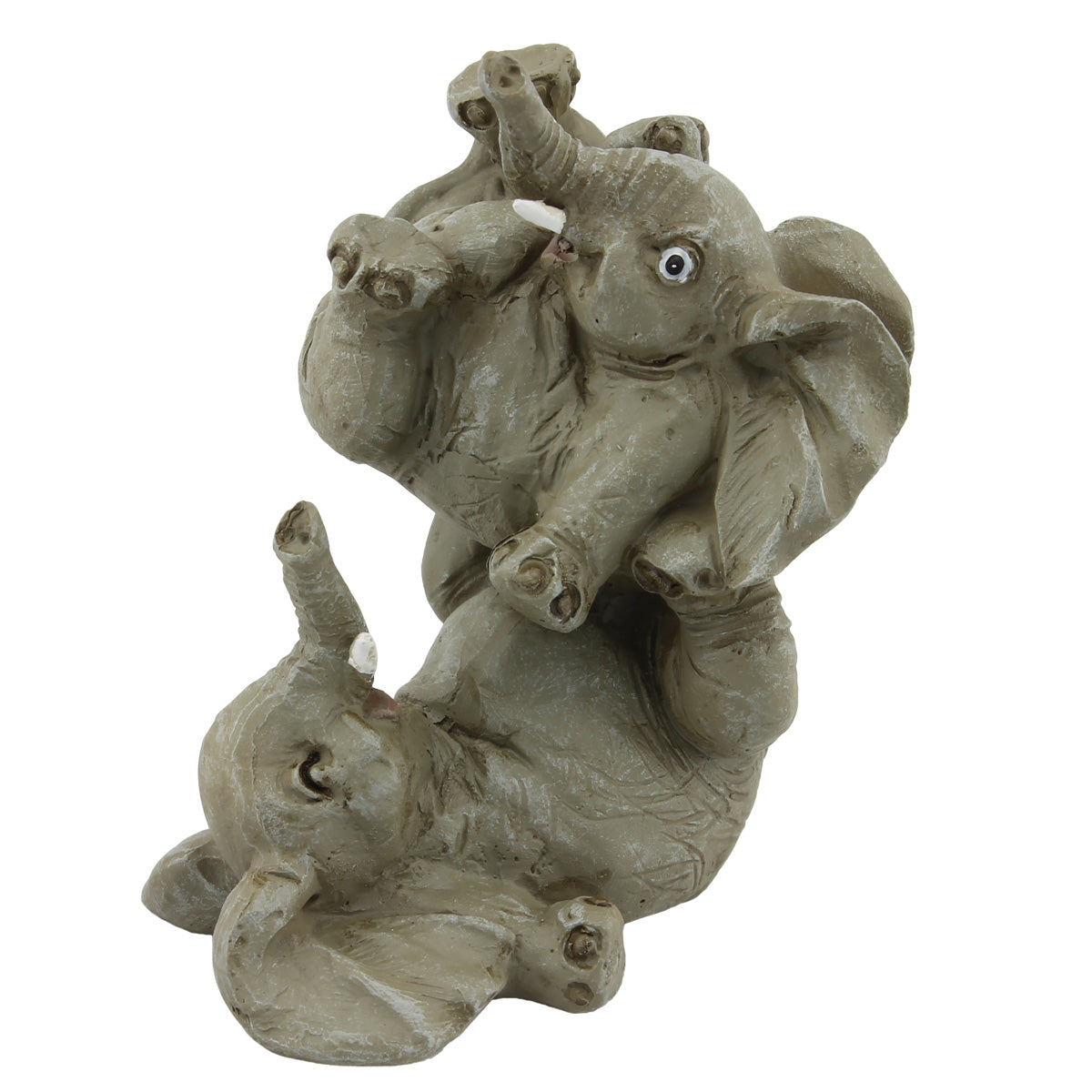 Playful Elephant Pile-Up Figurine