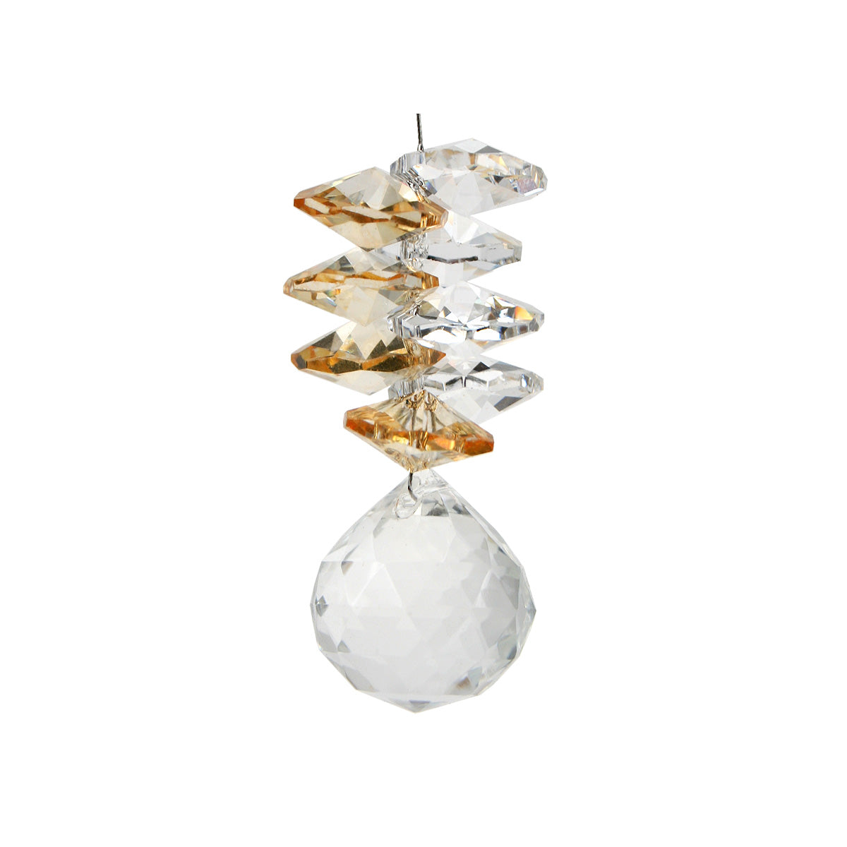 Mini Crystal Prism Cascade with Sphere Suncatcher