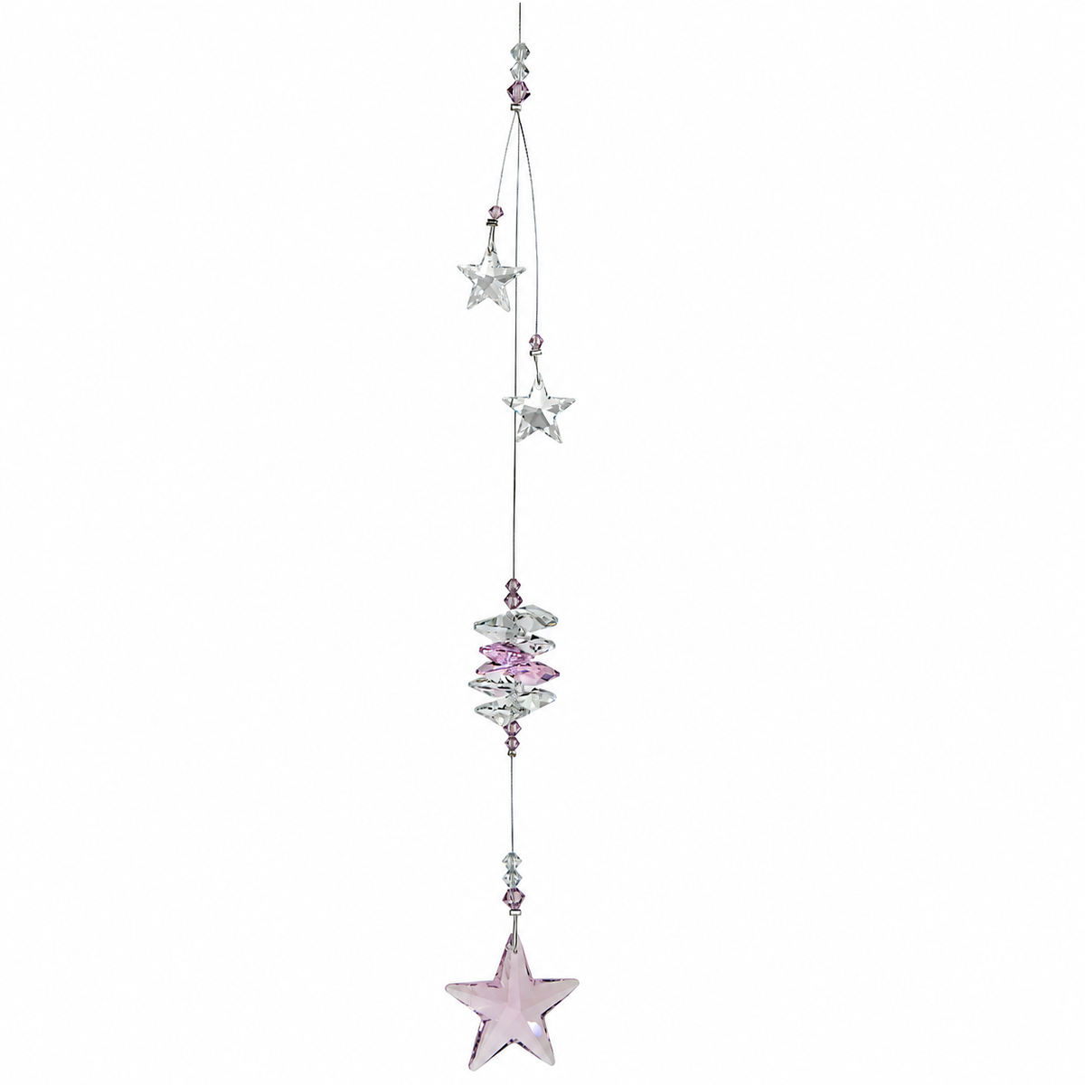 Cascading Stars Crystal Suncatcher