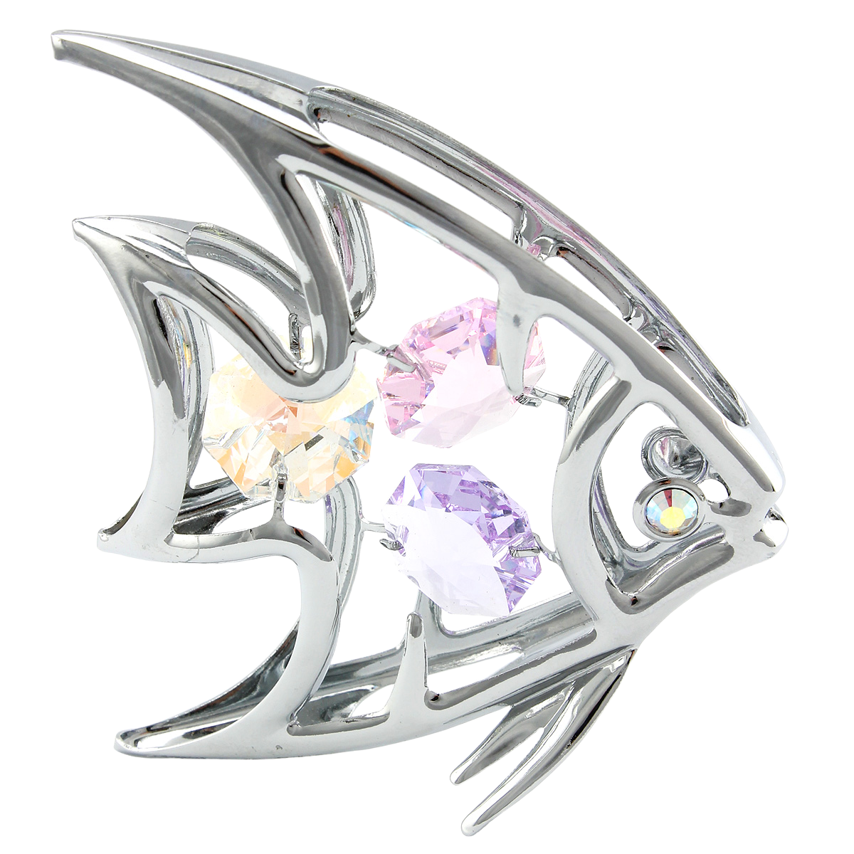 Crystocraft Angel Fish Ornament with Bohemia Crystals