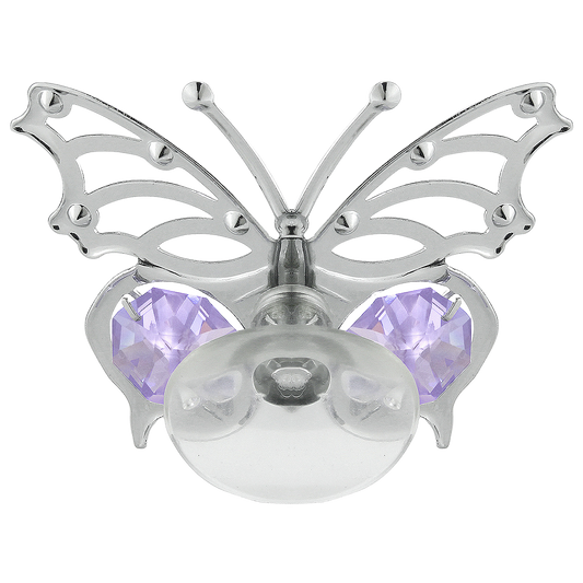 Crystocraft Angelwing Butterfly Suction Cup Ornament with Bohemia Crystals