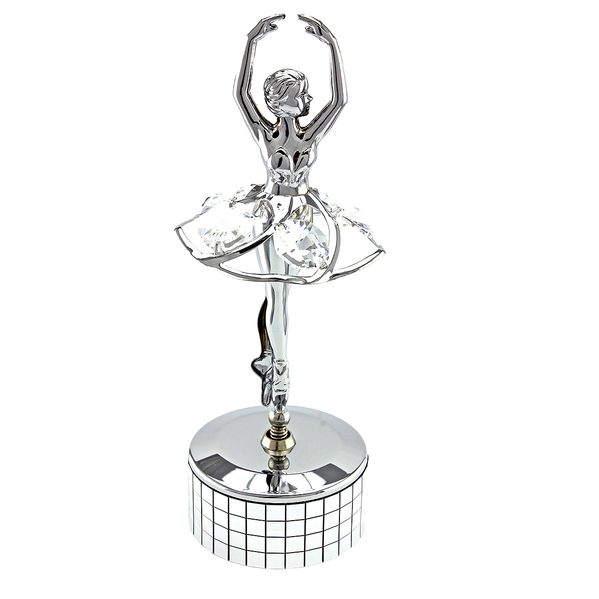 Crystocraft Ballerina Music Box with Bohemia Crystals