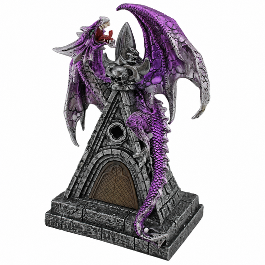 Dragon on Castle Roof Figurine