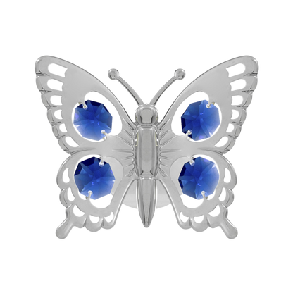Crystocraft Swallowtail Butterfly Suction Cup Ornament with Bohemia Crystals