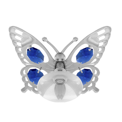 Crystocraft Swallowtail Butterfly Suction Cup Ornament with Bohemia Crystals