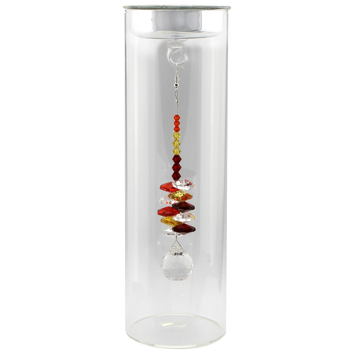 Crystal Suncatcher in Glass Candle Holder - Small
