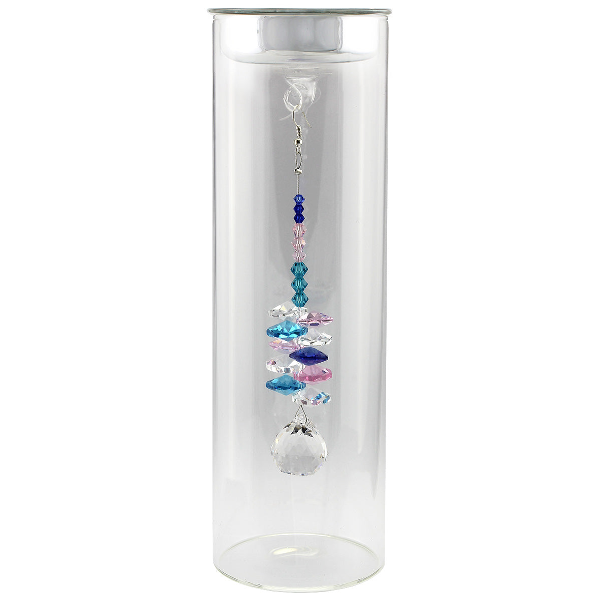 Crystal Suncatcher in Glass Candle Holder - Small