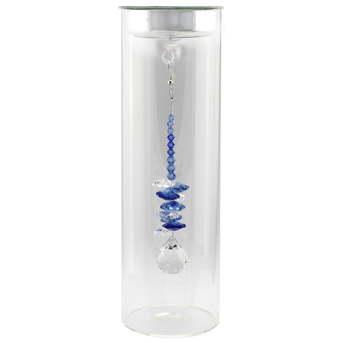 Crystal Suncatcher in Glass Candle Holder - Small