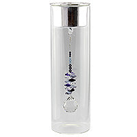 Crystal Suncatcher in Glass Candle Holder - Medium