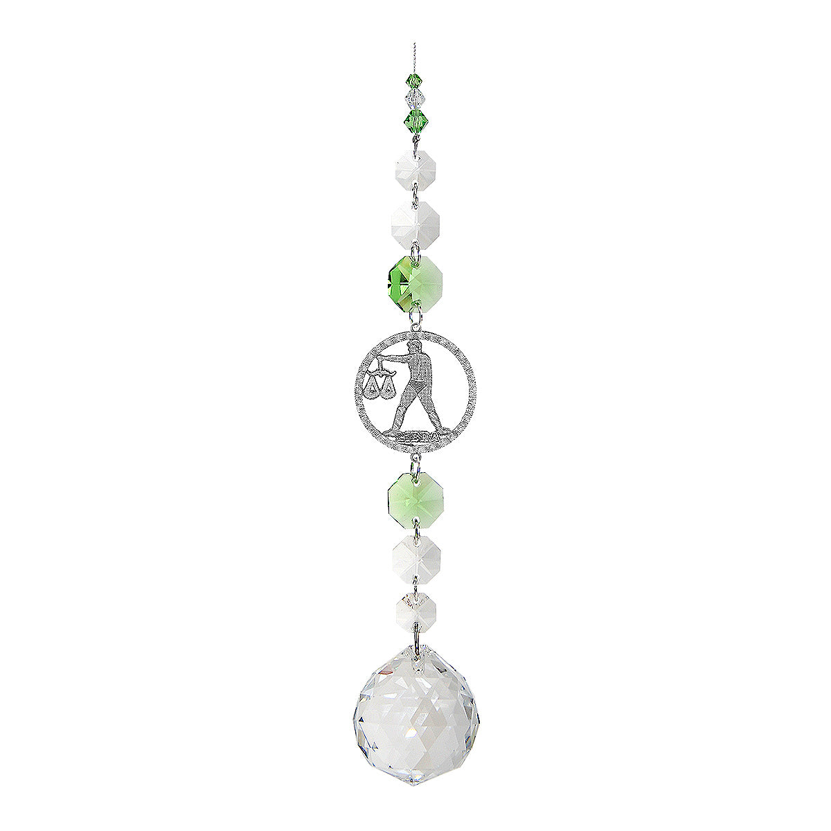 Libra suncatcher on a chain with sphere drop