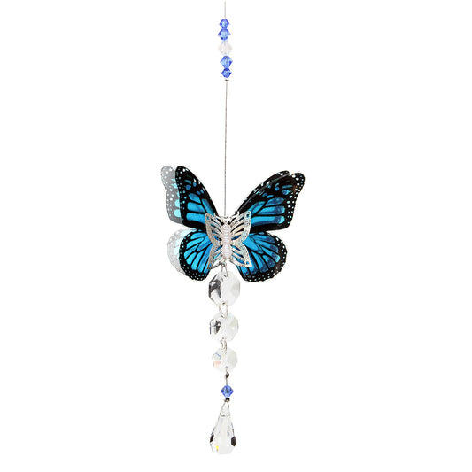 Butterfly Chain Crystal Drop Suncatcher