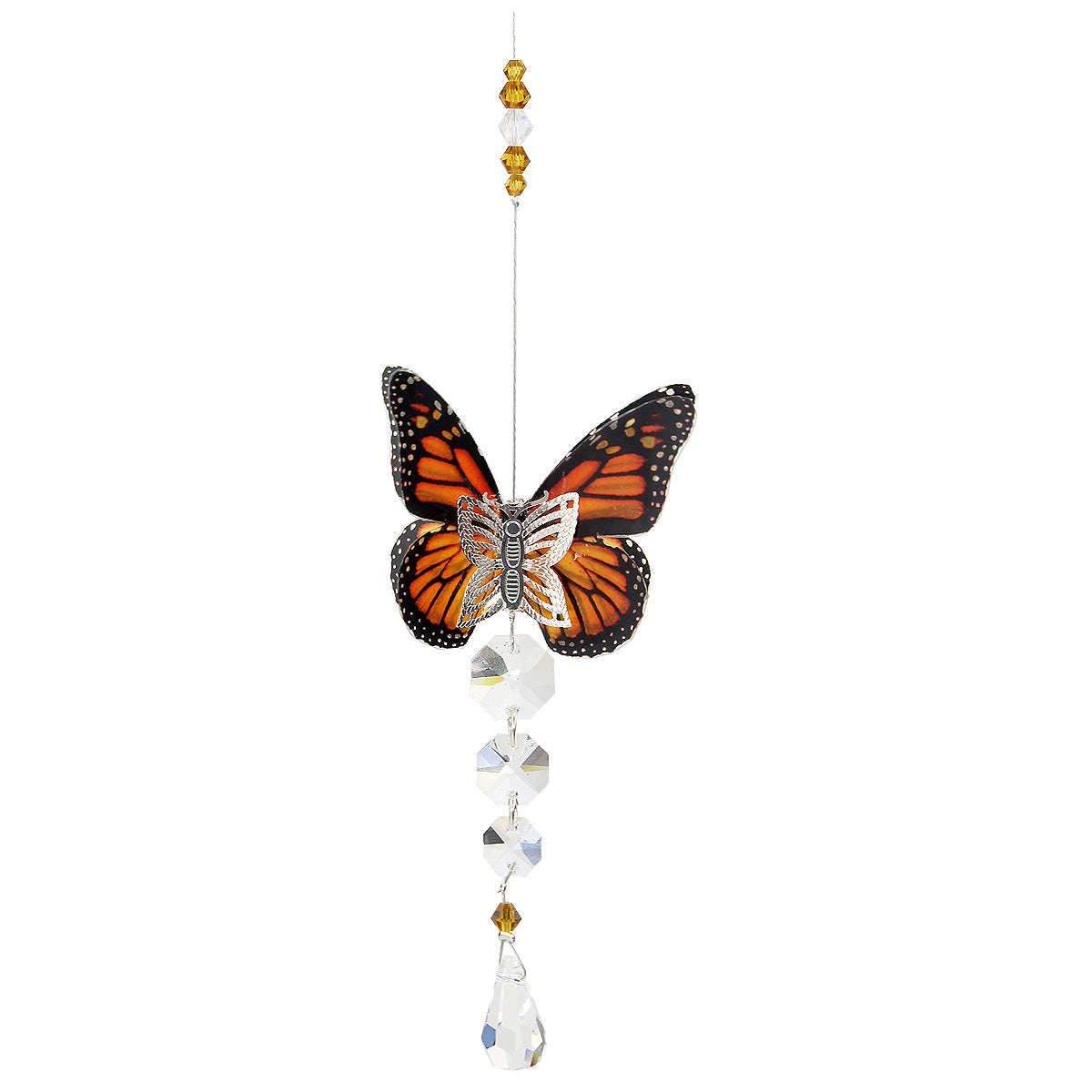 Butterfly Chain Crystal Drop Suncatcher