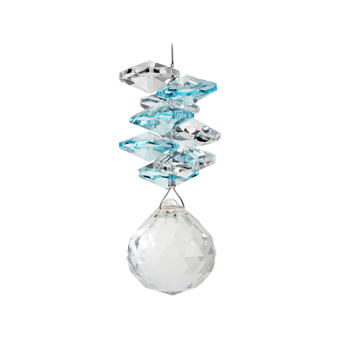 Mini Crystal Prism Cascade with Sphere Suncatcher