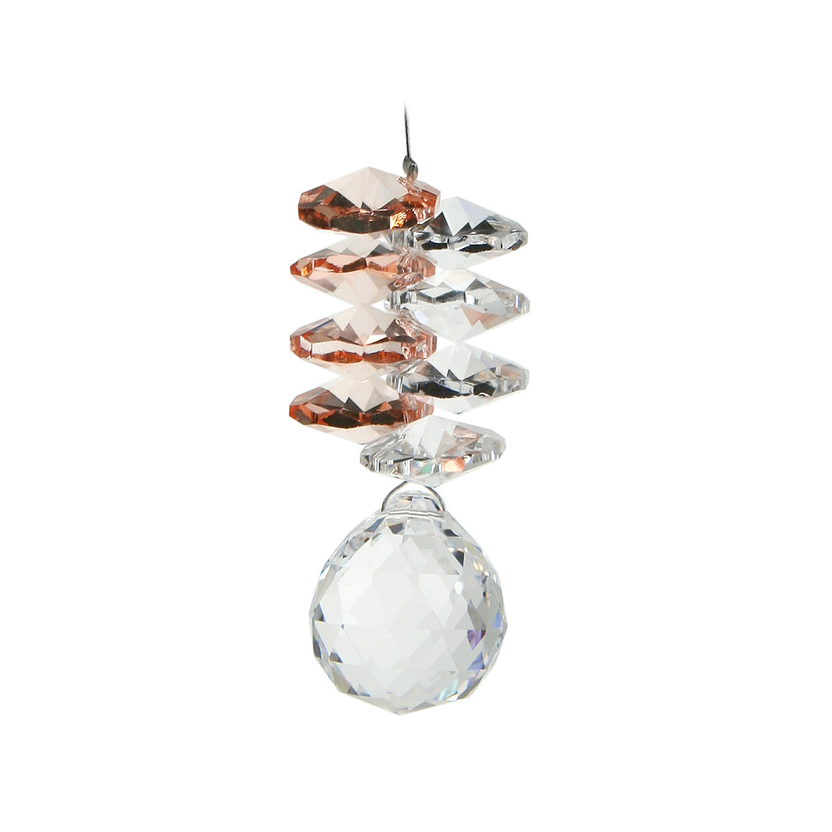Mini Crystal Prism Cascade with Sphere Suncatcher
