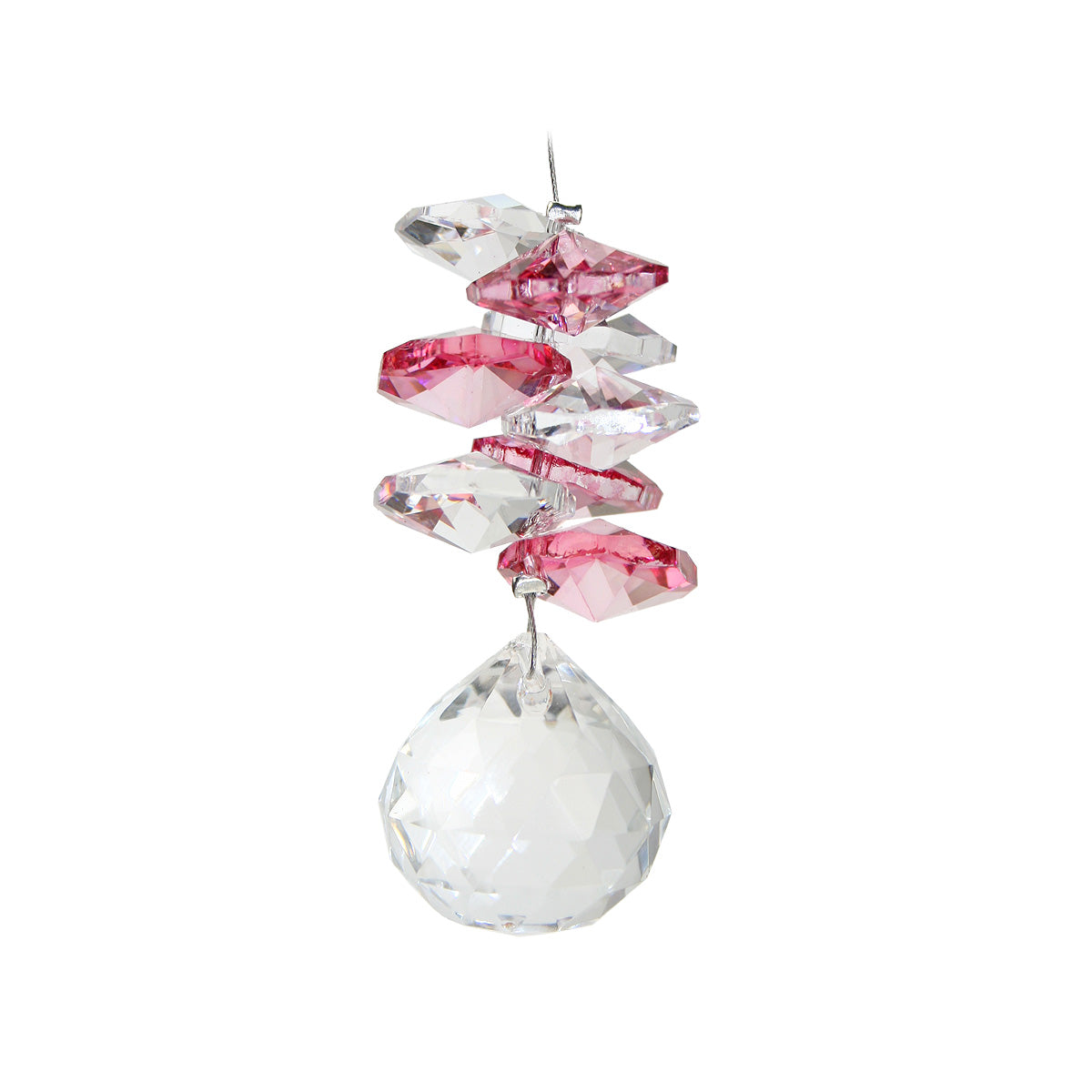Mini Crystal Prism Cascade with Sphere Suncatcher