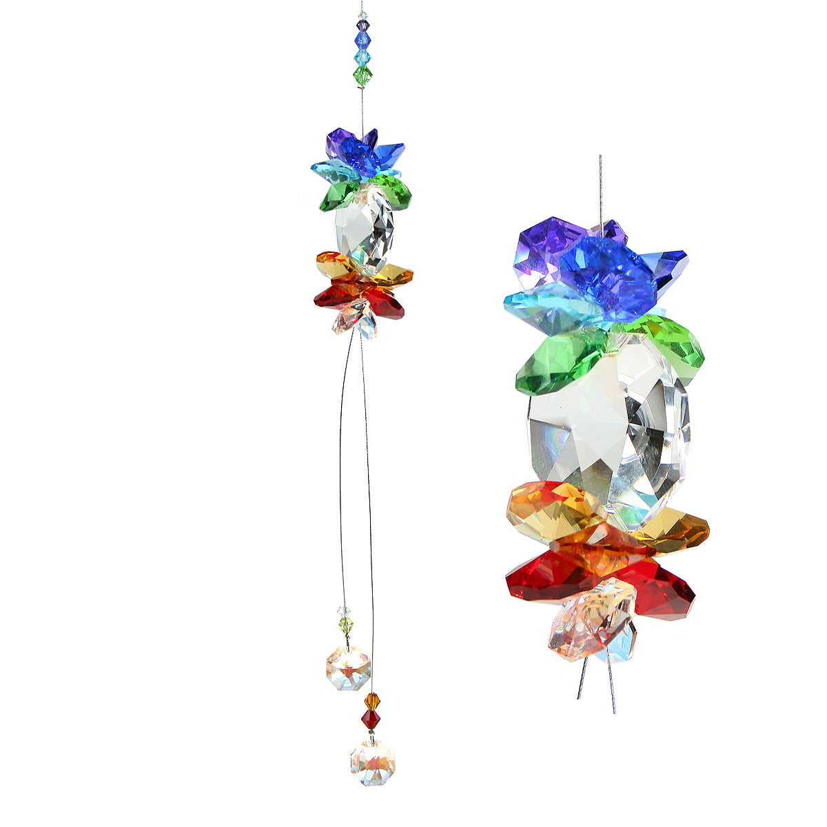 Chakra Crystal Multi-Drop Suncatcher