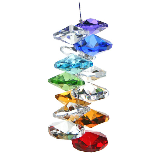 Crystal Chakra Prism Cascade Suncatcher