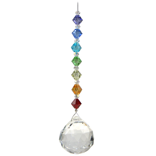 Chakra Bicone Crystal Sphere Suncatcher
