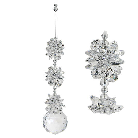 Crystal Luxe Cluster Suncatcher with Sphere