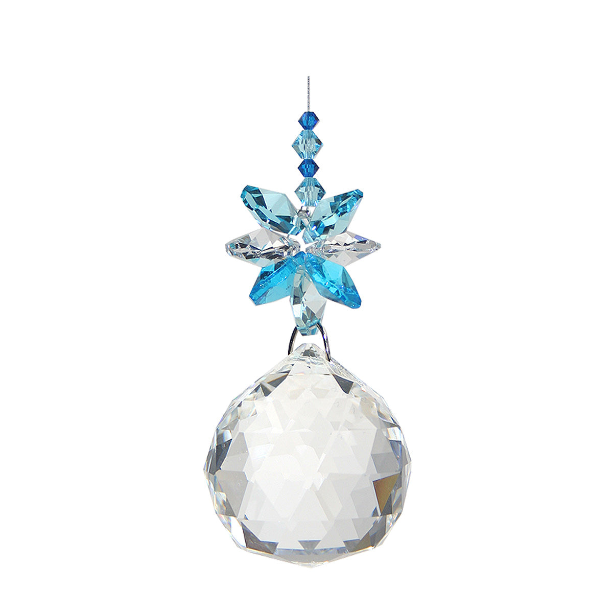 Crystal Bloom Sphere Drop Suncatcher