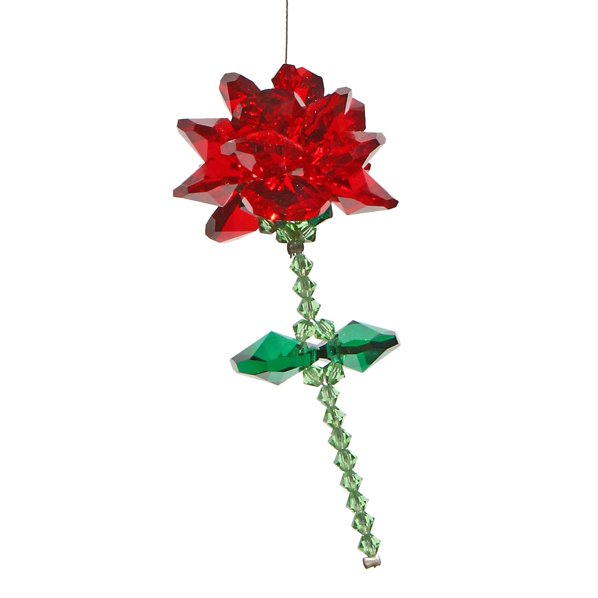 Crystal Rose Suncatcher