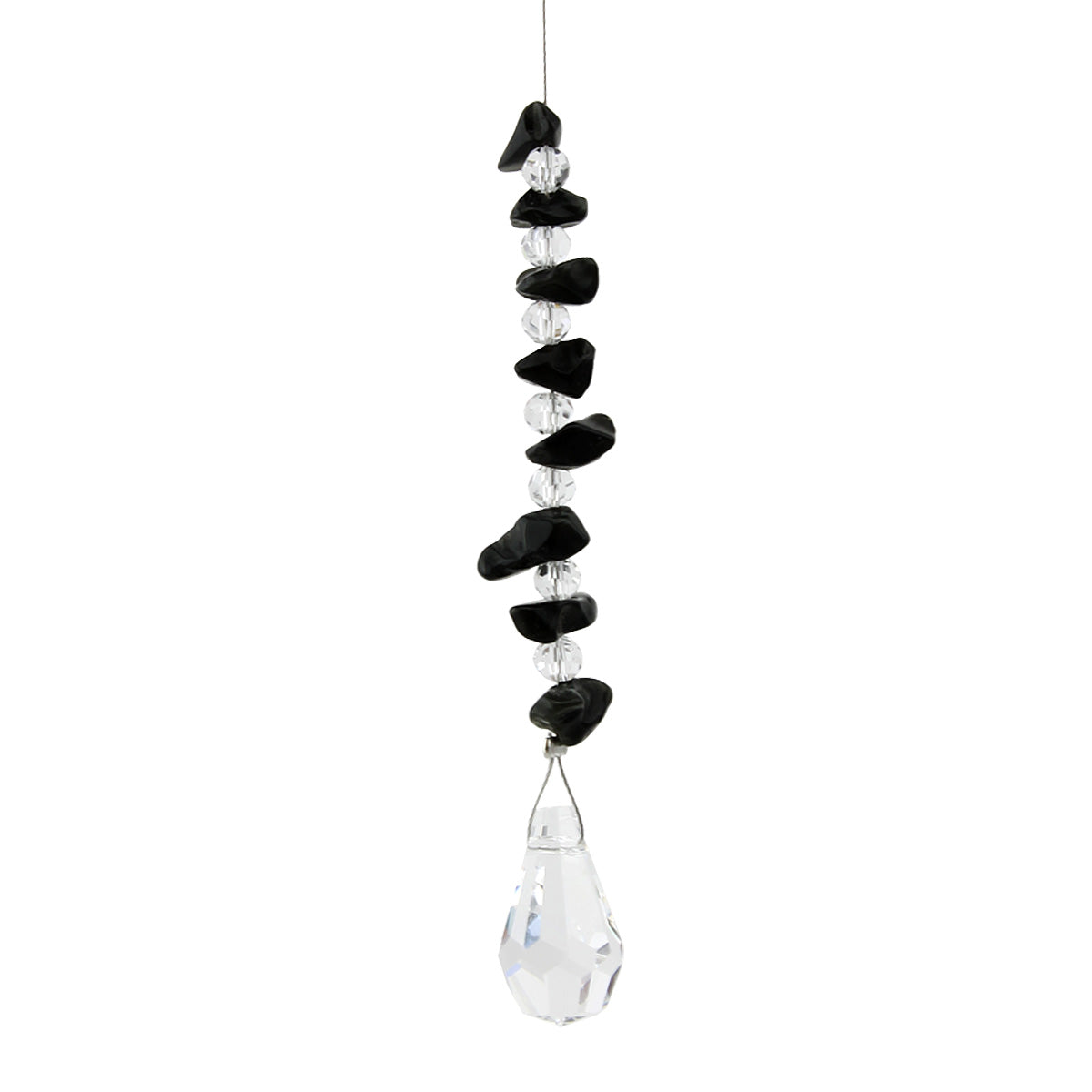 Gem Chip Crystal Suncatcher with Tear Drop