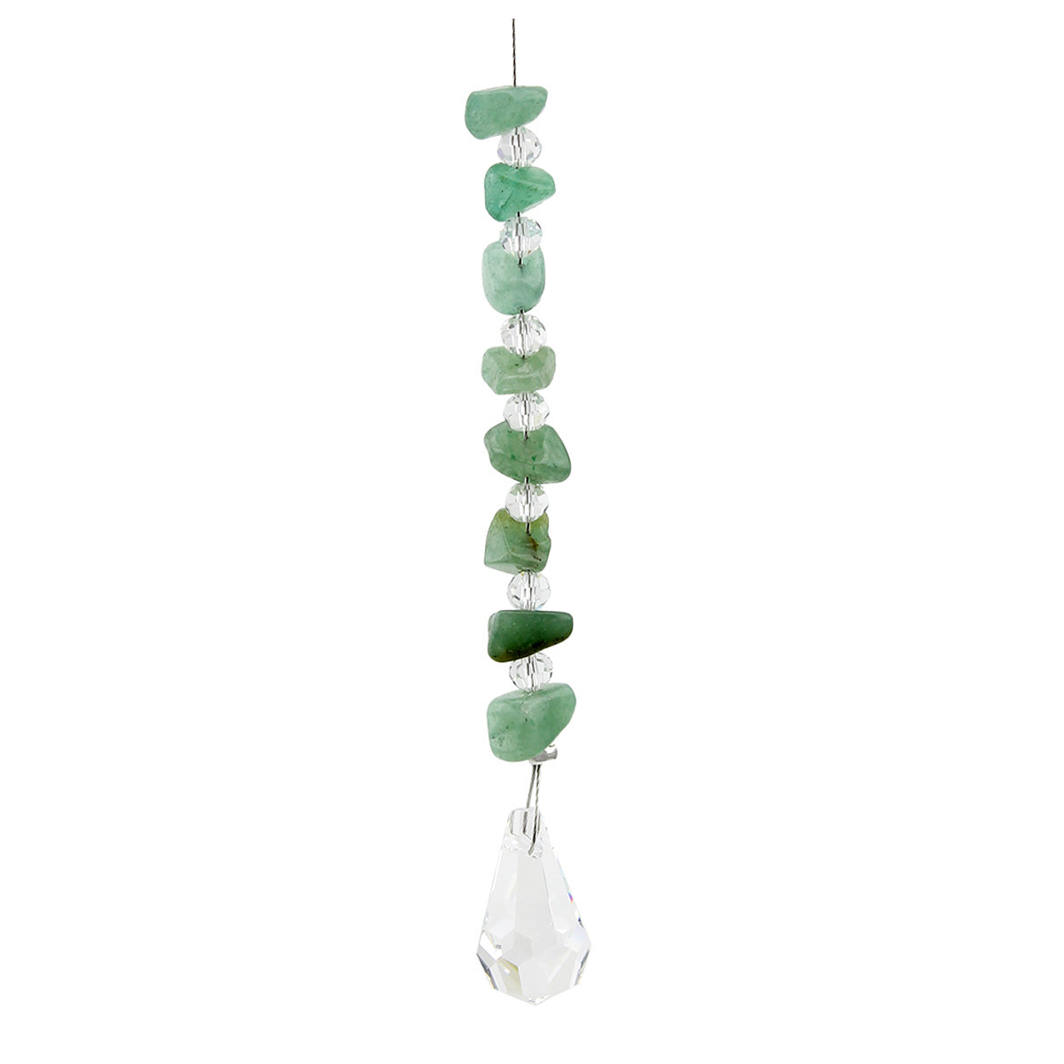 Gem Chip Crystal Suncatcher with Tear Drop