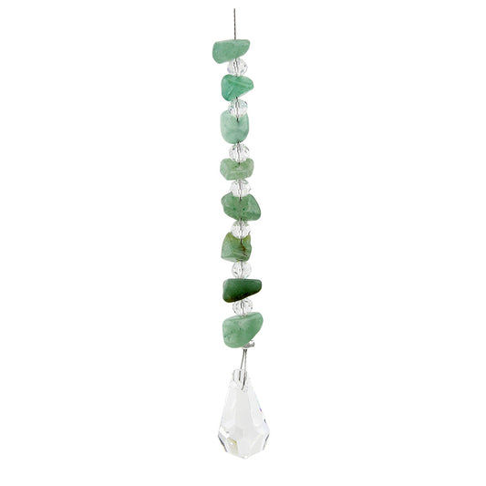 Gem Chip Crystal Suncatcher with Tear Drop