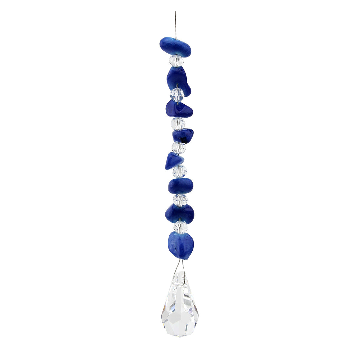Gem Chip Crystal Suncatcher with Tear Drop