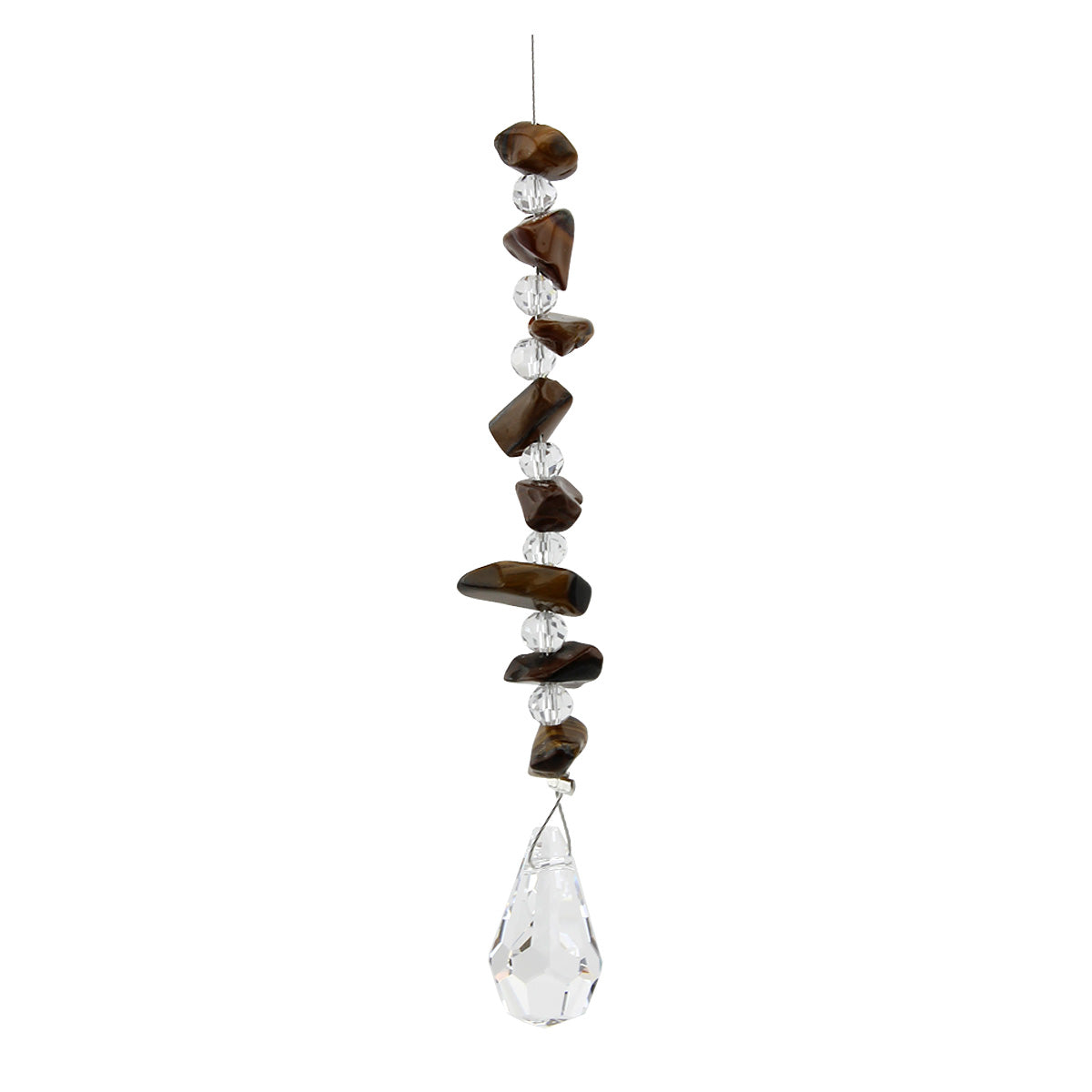 Gem Chip Crystal Suncatcher with Tear Drop