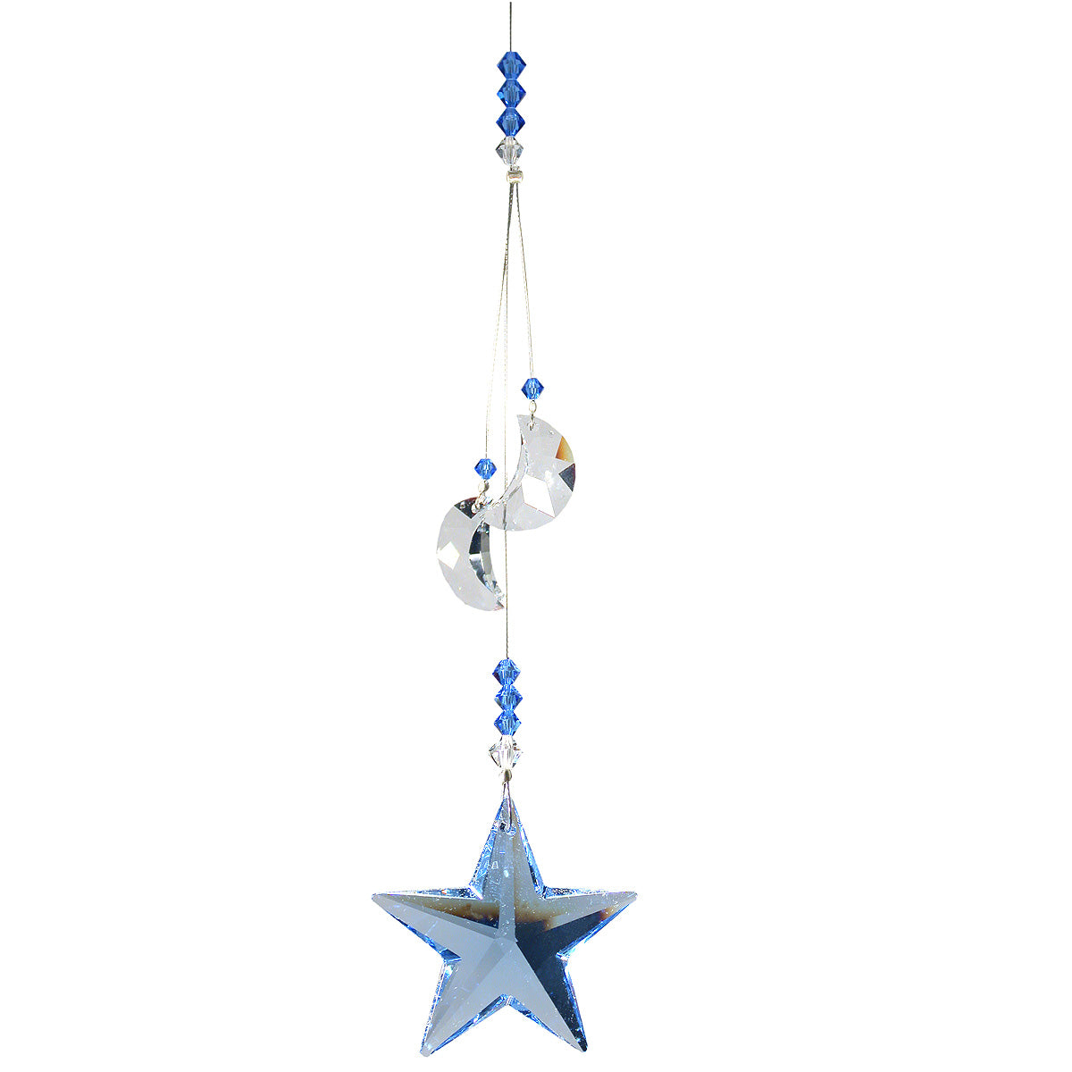 Swarovski Moon & Star Crystal Suncatcher