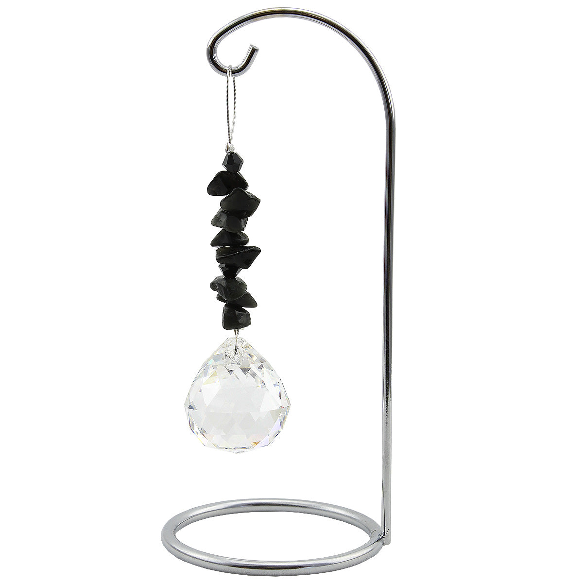Gem Chip with Sphere Crystal Suncatcher on Stand