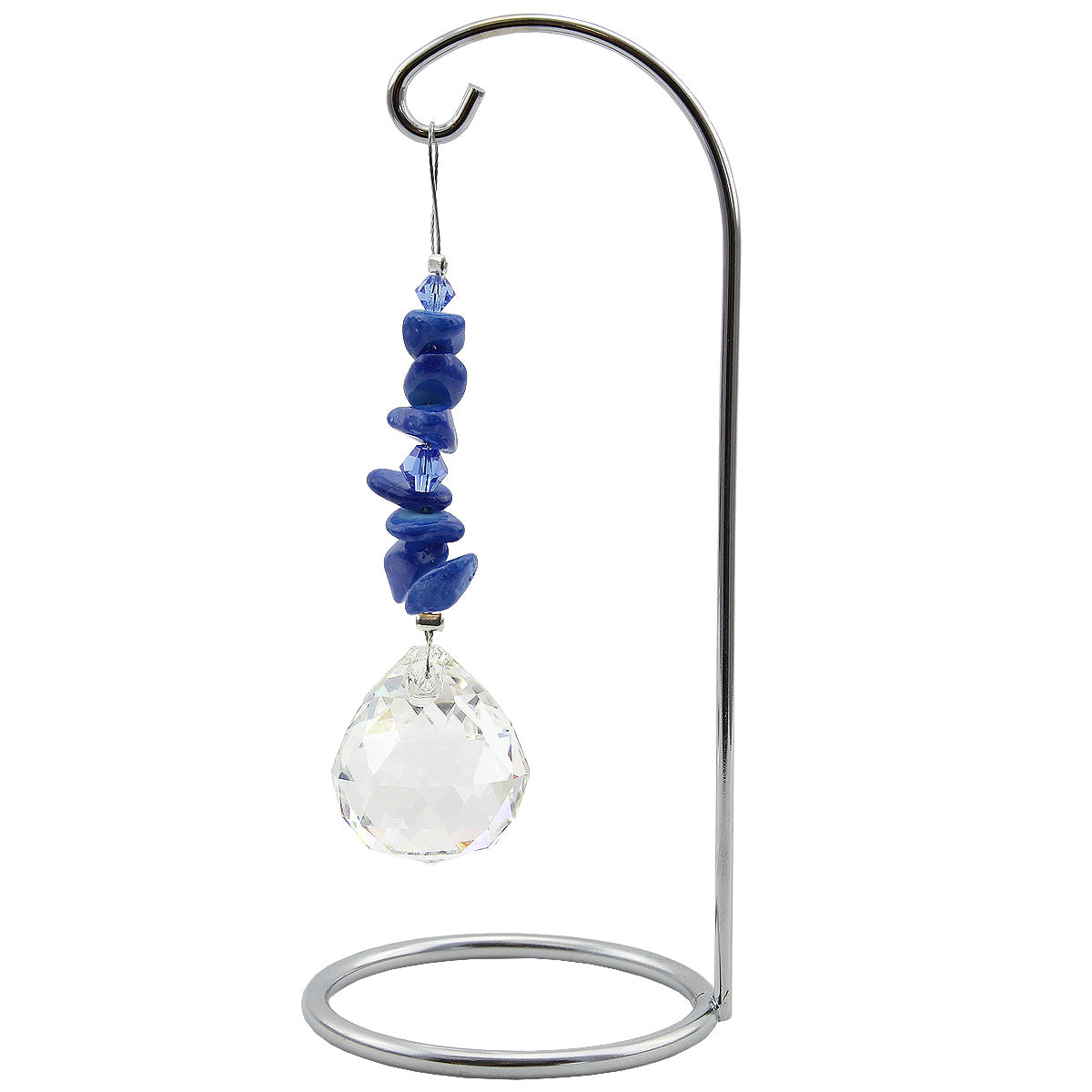 Gem Chip with Sphere Crystal Suncatcher on Stand