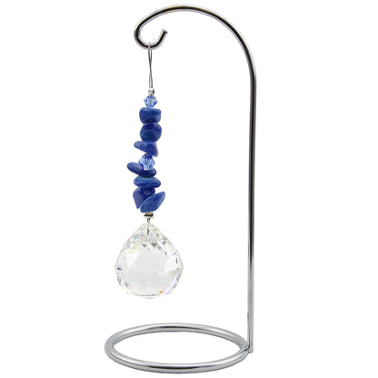 Gem Chip with Sphere Crystal Suncatcher on Stand
