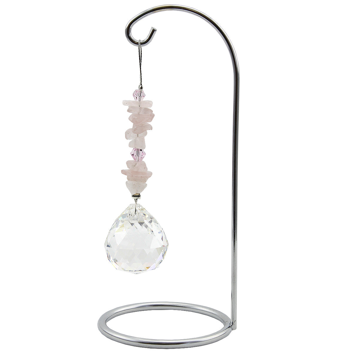 Gem Chip with Sphere Crystal Suncatcher on Stand