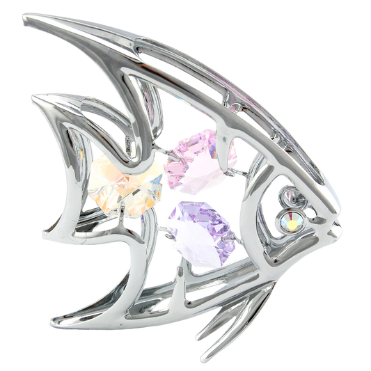 Crystocraft Angel Fish Ornament with Bohemia Crystals