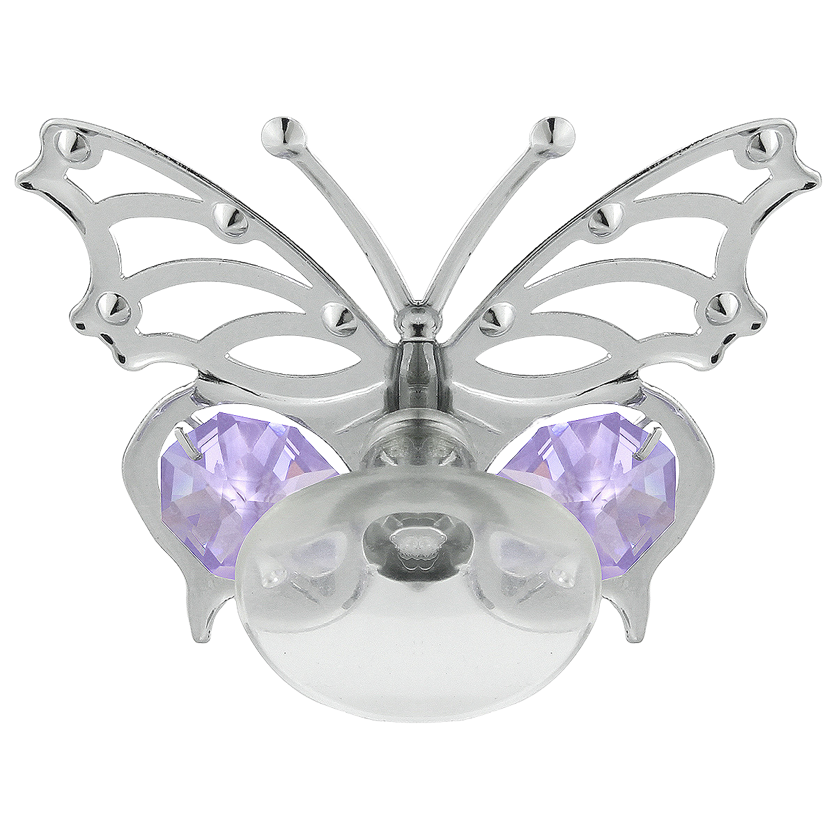 Crystocraft Angelwing Butterfly Suction Cup Ornament with Bohemia Crystals