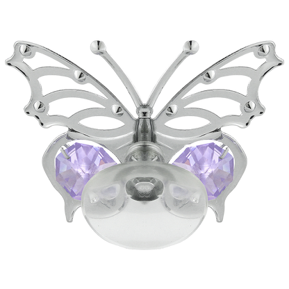 Crystocraft Angelwing Butterfly Suction Cup Ornament with Bohemia Crystals