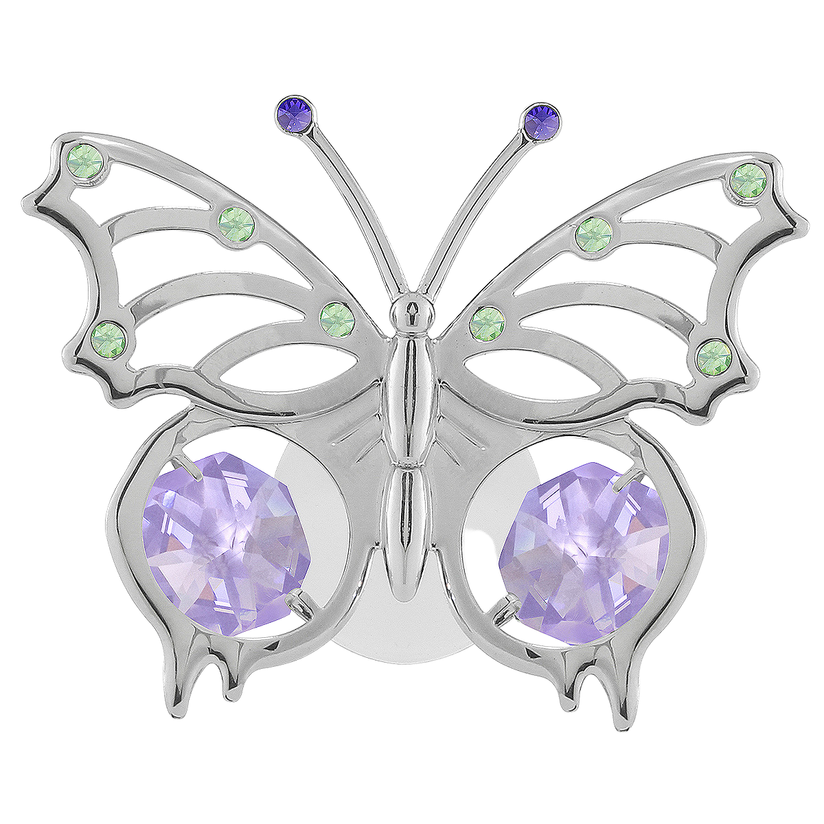 Crystocraft Angelwing Butterfly Suction Cup Ornament with Bohemia Crystals