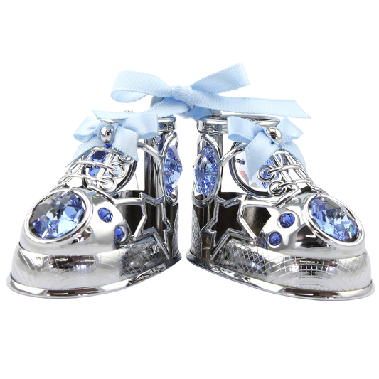 Crystocraft Baby Shoes Ornament with Bohemia Crystals