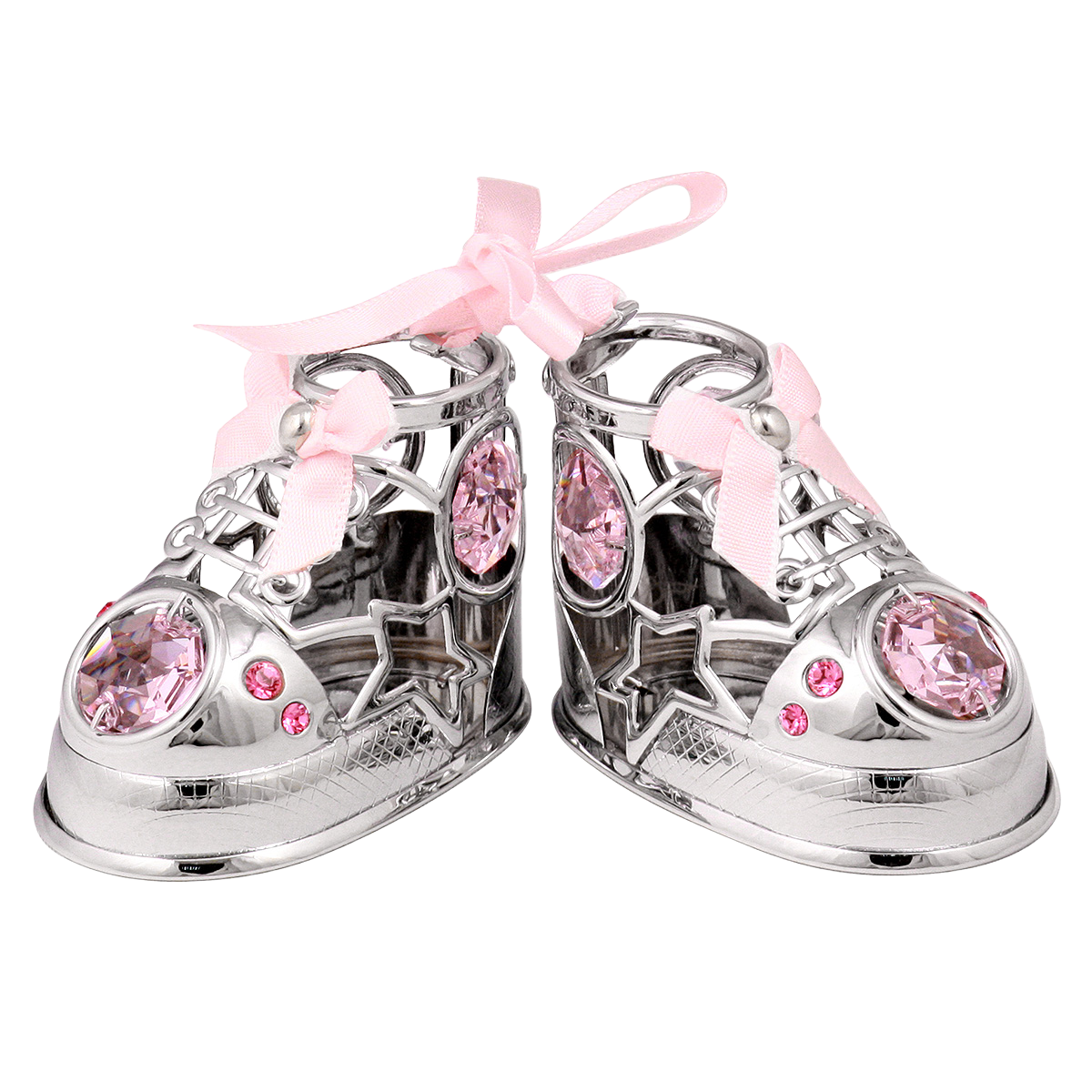 Crystocraft Baby Shoes Ornament with Bohemia Crystals