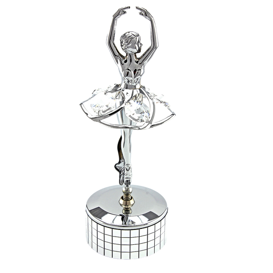 Crystocraft Ballerina Music Box with Bohemia Crystals