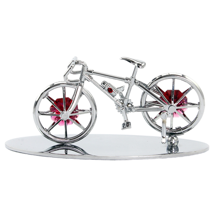 Crystocraft Bicycle Ornament with Bohemia Crystals