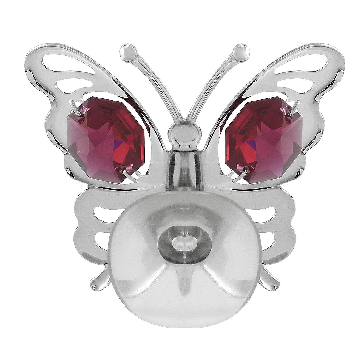 Crystocraft Butterfly Suction Cup Ornament with Bohemia Crystals