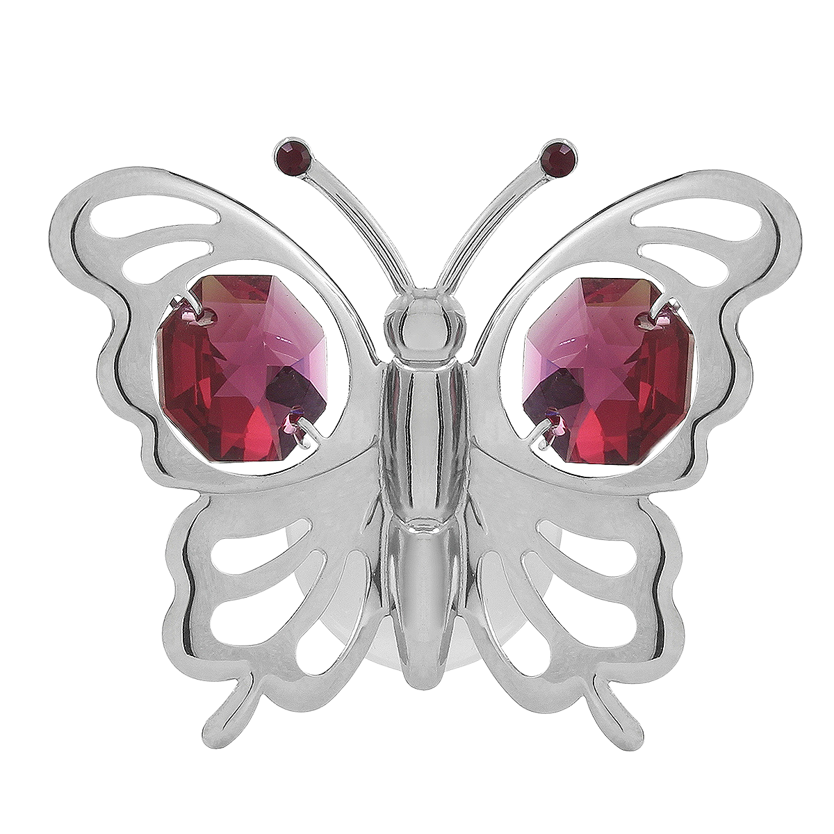 Crystocraft Butterfly Suction Cup Ornament with Bohemia Crystals