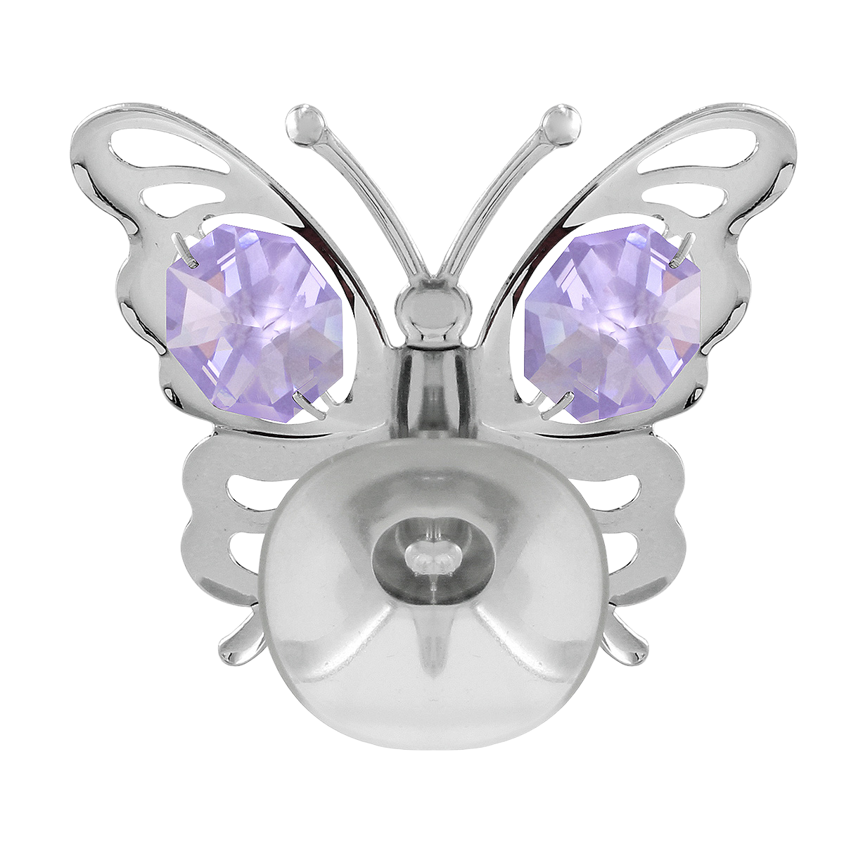 Crystocraft Butterfly Suction Cup Ornament with Bohemia Crystals