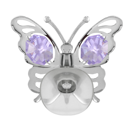 Crystocraft Butterfly Suction Cup Ornament with Bohemia Crystals