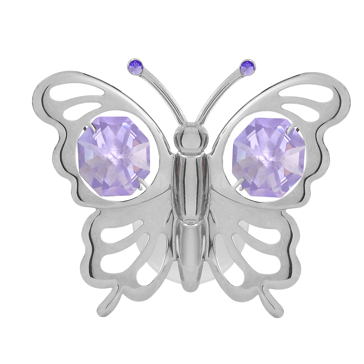 Crystocraft Butterfly Suction Cup Ornament with Bohemia Crystals